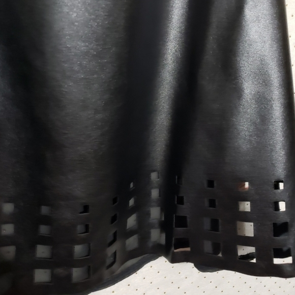 Faux Leather Cutout Tank * Sheer Back* NWT* Multiple Sizes* - Picture 4 of 8